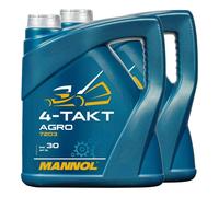 Huile Moteur 4 Temps Tracteurs, Tondeuses SAE 30 MANNOL API SG, 8 L