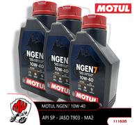 Huile Moteur 4T 10W-40, 3L, Moto - Motul NGEN7 Sport Aventure Route Tout-Terrain