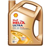 SHELL Huile moteur Helix 0W-20 Huile entièrement synthétique huile ACEA C6 API SP Ultra ECT C6 5 L Compatible avec BMW 1 5 portes F20 3 Touring F31 3 Berline F30, F80 1 3 portes F21, MERCEDES-BENZ