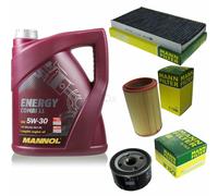 Huile moteur 5L MANNOL 5W-30 Break Ll + Mann-Filter pour Lancia Lybra 839AX 1.8