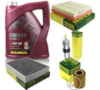 Huile Moteur 5L MANNOL 5W-30 Combi LL+MANN-FILTER Filtre Pour BMW 1Er F20 116I