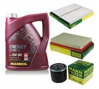 Huile Moteur 5L MANNOL 5W-30 Combi LL+MANN-FILTER Pour Hyundai Accent II LC 1.3