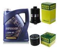 Huile moteur 5L mannol Defender 10W-40 + Mann - pour Hyundai Sonata III Y-3 2.0i
