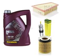 Huile Moteur 5L MANNOL Diesel TDI 5W-30 + MANN-FILTER Filtre Pour BMW X1 E84 28I