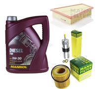 Huile moteur 5L mannol Diesel Tdi 5W-30 + Mann-Filter filtre pour BMW X1 E84 28i