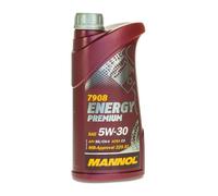 Mannol Huile moteur ENERGY PREMIUM 5W-30 synthétique ACEA C3/C2 API SN/CH‑4 1 L