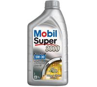 Huile moteur 5W-30 Synthétique - MOBIL - Super 3000 - Formula-P -bidon 1L - haute performance - ACEA C2 - API SN