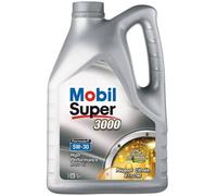 Huile moteur 5W-30 Synthétique - MOBIL - Super 3000 - Formula-P -bidon 5L - haute performance - ACEA C2 - API SN