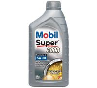 Huile moteur 5W-30 Synthétique - MOBIL - Super 3000 - Formula-V -bidon 1L - haute performance anti-pollution