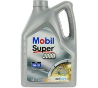 Huile moteur 5W-30 Synthétique - MOBIL - Super 3000 - Formula-XE -bidon 5L - haute performance anti-pollution