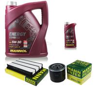 huile moteur 6L MANNOL 5W-30 Combi LL +MANN-FILTER Filtre filtre