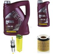 Huile moteur 6L mannol Diesel Tdi 5W-30 + Mann - Filtre Luft pour BMW X1 E84
