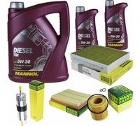 Huile moteur 7L mannol Diesel Tdi 5W-30 + Mann+Hummel pour BMW 4 Cabriolet F33