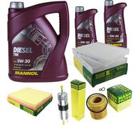 Huile moteur 7L mannol Diesel Tdi 5W-30 + Mann - pour BMW 6er Cabriolet F12