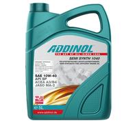 Huile Moteur ADDINOL 10W-40 Semi Synthétique 5 Litres Pour Mercedes Nissan Opel