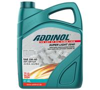 Huile Moteur ADDINOL 5W-40 Super Light 0540 4 Litres Pour VW Passat Polo Golf