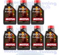 Huile Moteur Auto Motul 8100 X-CLEAN FE C2 C3 Renault RN17 MB 229.52 7 Litres