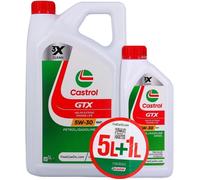 CASTROL GTX 5W-30 RN17, Huile Moteur, 5+1L