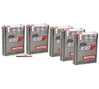 Huile moteur Compétition MOTUL 104242 300V POWER 5W-40, Pack 10 Litres (conteneur en métal)