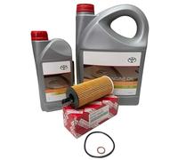 Huile moteur d'origine - Toyota PFE 5W-30 1WW 2WW, pack 6 litres (moteurs diesel) + filtre à huile d'origine
