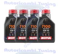 huile moteur 4T 7100 SAE 10W-40, 1 Litre entièrement synthétique Motul