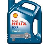 Huile Moteur HELIX 5W-40 HX7 Synthétique 4L SHELL