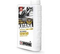 IPONE - Huile Moteur Moto 4 Temps 10W50 Full Power Katana - 100% Synthétique avec Esters -Conduite Sportive sur Route - Boite de Vitesses plus Onctueuse - Passages de Vitesses plus Rapides- 2L