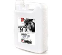 IPONE - Huile Moto 4 Temps 15W50 R4000 RS - Bidon 4L - Semi-Synthétique avec Esters - Résistance Exceptionnelle à l'Usure