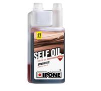Ipone Huile mélange moto 2T Self Oil Fraise avec doseur pour Vespa Ape Ciclomoto 1 L