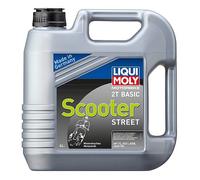 LIQUI MOLY Motorbike 2T Basic Scooter, 4 L, Huile de moto à 2 coups, SKU: 1237