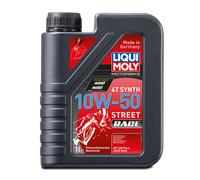 LIQUI MOLY Motorbike 4T Synth 10W-50 Street Race, 1 L, Huile de moto à 4 coups, SKU: 1502
