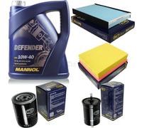 Huile Moteur MANNOL 5L Defender 10W-40 + SCT Filtre Set Kit 10752984