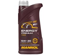 Mannol Huile moteur ENERGY PREMIUM 5W-30 synthétique ACEA C3/C2 API SN/CH‑4 1 L