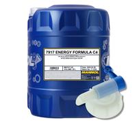 Huile Mannol 7917 Énergie Formula C4 5W-30 Acea C4, 3x20 Litre Avec Robinet