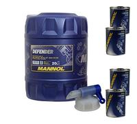 Huile moteur MANNOL Defender 10W-40 4 x MANNOL Flush ADDITIV 20 l