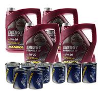 Huile moteur MANNOL Energy Formula JP 5W-30 4xMotor Doctor+Motor Flush 16 l