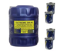 Huile moteur Mannol Extreme 5W-40 - 20 l - 4 x Motor Doctor ADDITIV