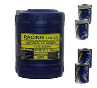 Huile moteur MANNOL SAE 10 W-60 RACING+ESTER 2 moteurs Doctor + Flush moteur Vidange 10 l