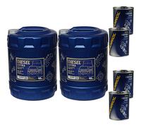 Huile moteur MANNOL SAE 10W-40 DIESEL EXTRA 4xMotor Flush 20 L