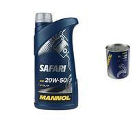 Huile moteur MANNOL Safari 20W-50 1 x MANNOL Doctor ADDITIV 1 l