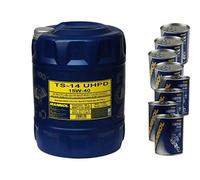 Huile moteur MANNOL TS-14 UHPD 15W-40/SN 4 x moteur Doctor + flux moteur