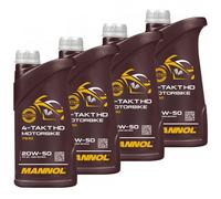 Huile Moteur Moto 4-Takt SAE 20W-50 Mannol HD Api Sl 4 Litre BMW Ducati Harley