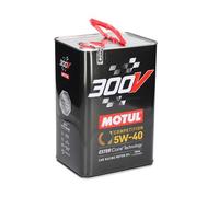 Huile moteur MOTUL 300V Compétition 5W40 - 100% synthèse - 5 Litres
