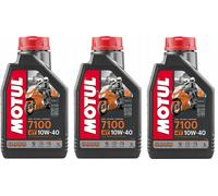 Huile Moteur MOTUL 7100 10W40 MA2 4 Litres 100% Synthétique Moto Scooter 4 Temps
