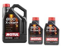 Huile moteur Motul 8100 X-Clean+ 5W-30, 7 litres (1 x 5 Lt + 2 x 1 lt)