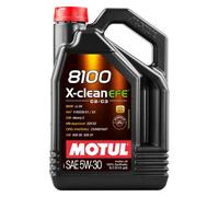 Huile Moteur MOTUL 8100 X-CLEAN EFE 5W30 - 5 Litres - C2/C3 - BMW MB VW Opel