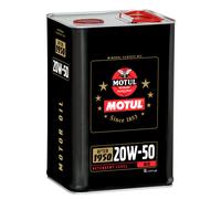 Huile moteur MOTUL Classic 20W50 additivée au zinc ZDDP et molybdène - minérale - 5 Litres
