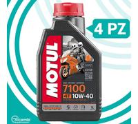 Huile Moteur MOTUL 7100 10W40 MA2 4 Litres 100% Synthétique Moto Scooter 4 Temps