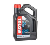 Huile moteur pour moto MOTUL 3000 4T 20W50 - minérale - 4 Litres