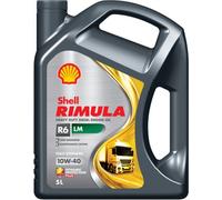 Huile moteur SHELL RIMULA R6 LM 10W-40 5L ACEA E9/E6,API CJ-4,VDS-4,MB 228.51
